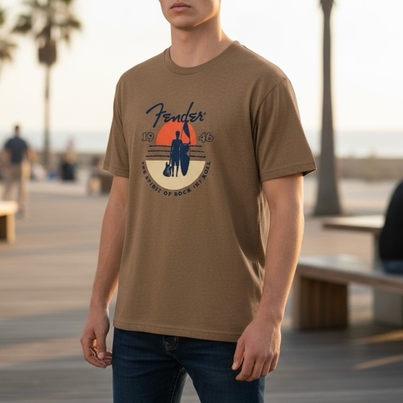 Fender Other - Fender Sunset Spirit Tee Shirt Size Large Surf Brand New With Tags